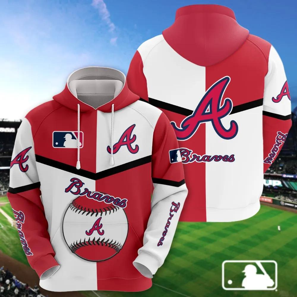 Atlanta Braves 3D MLB All Over Print Hoodie