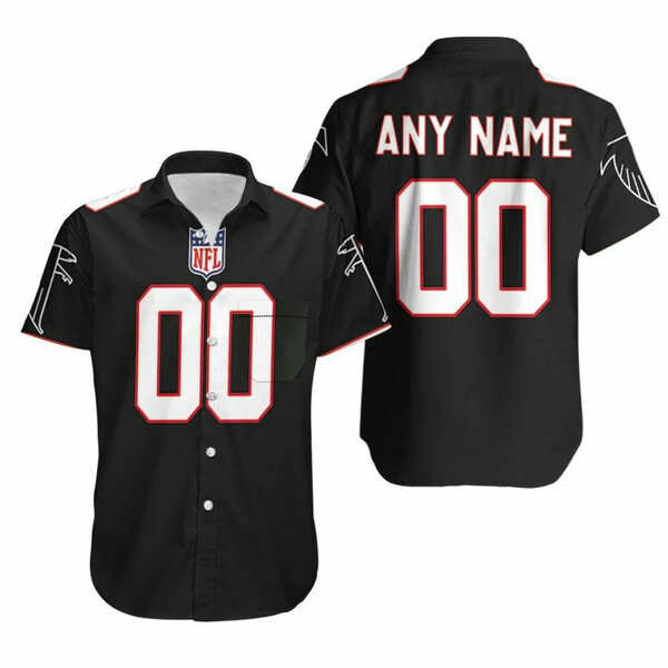 Personalized Atlanta Falcons American Football Team Logo Hawaiian Shirt Tropical Aloha Button Up