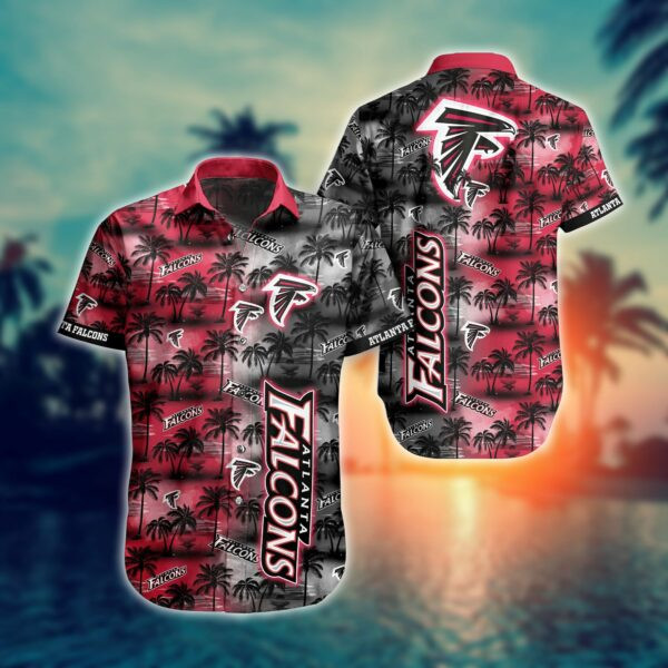 Atlanta Falcons Hawaiian Shirt Tropical Aloha Button Up