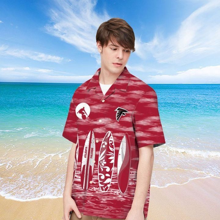 Atlanta Falcons Hawaiian Shirt Tropical Aloha Button Up
