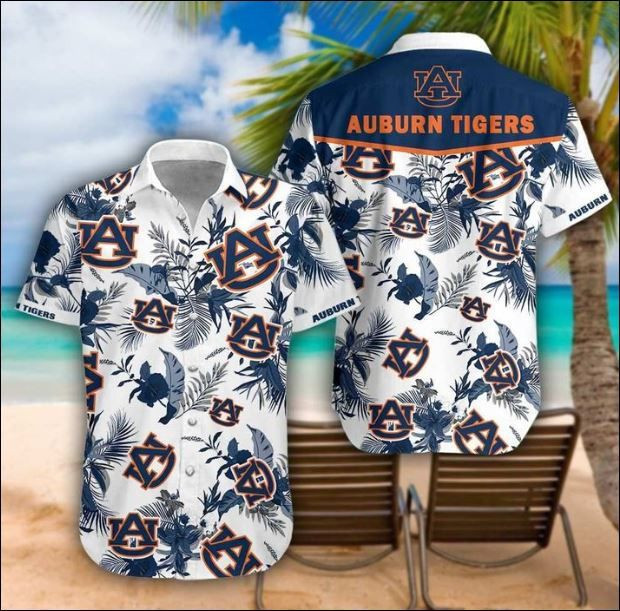 Auburn Tigers Tropical Hawaiian Shirt Tropical Aloha Button Up