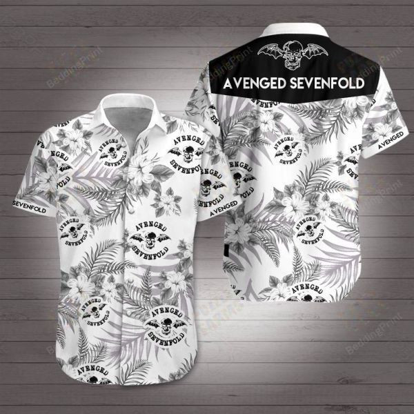 Avenged Sevenfold Hawaiian Shirt Tropical Aloha Button Up