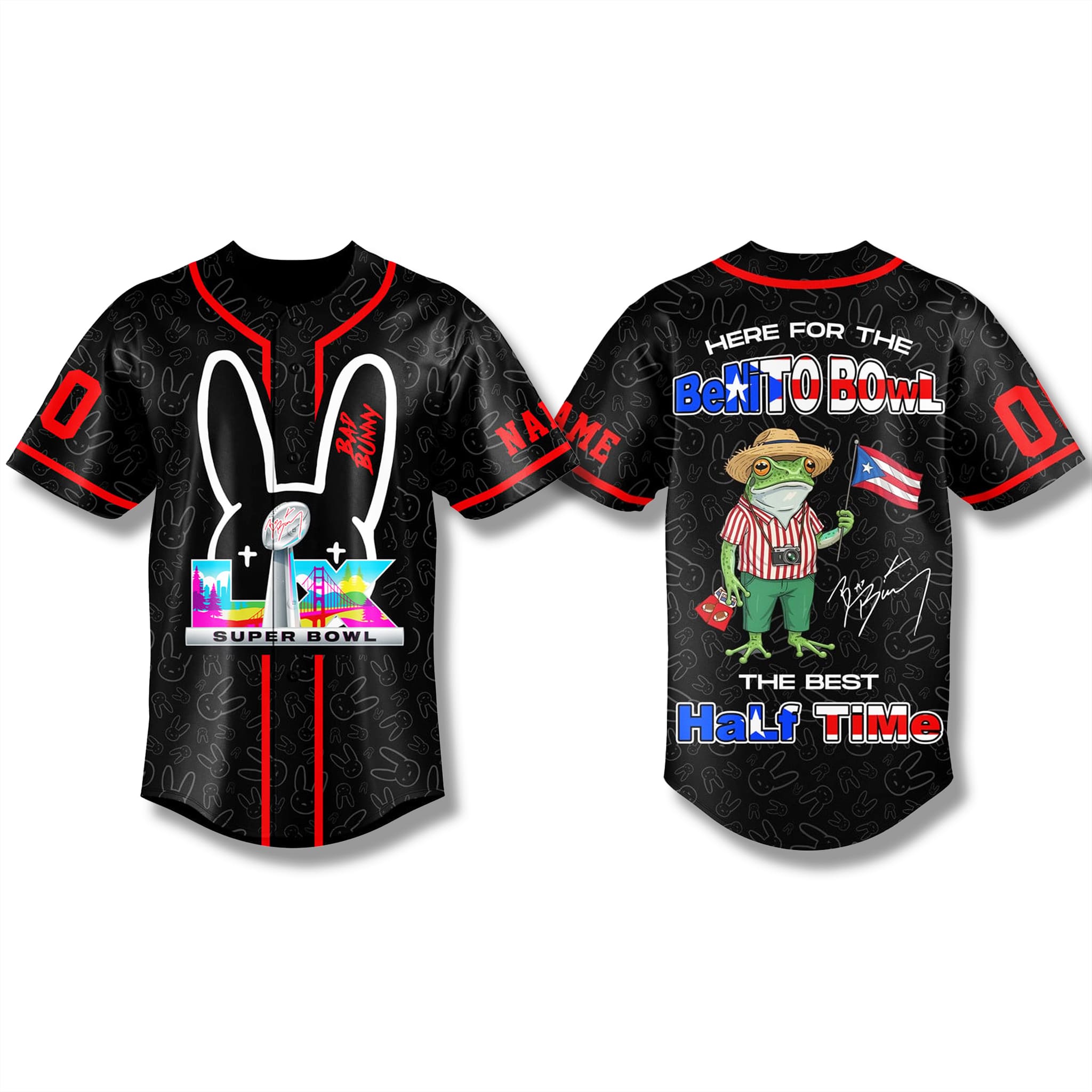 Bad Bunny Benito Bowl 2026 Half Time Jersey