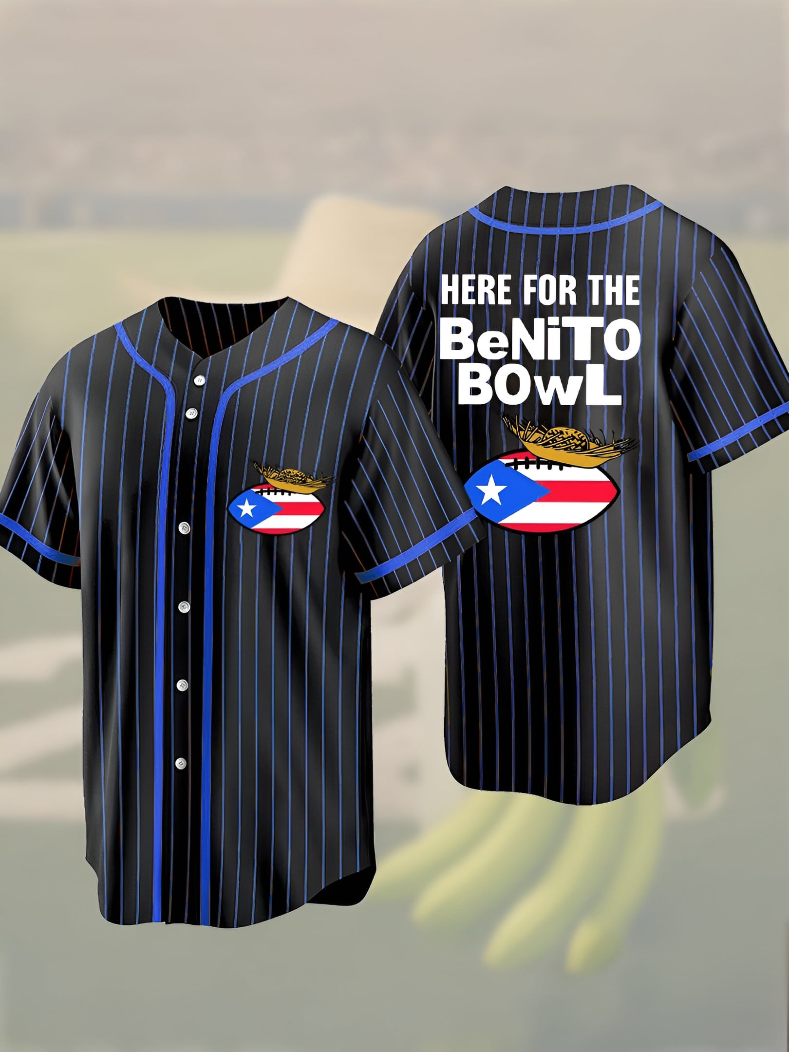 Bad Bunny Here For The Benito Bowl Baseball Jersey Bad Bunny Super Bowl Gifts Idea