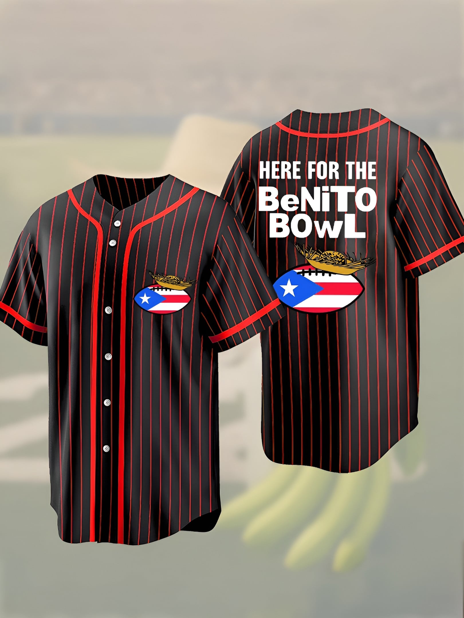 Bad Bunny Here For The Benito Bowl Baseball Jersey Halftime Show Clothing Bad Bunny Fans Gifts