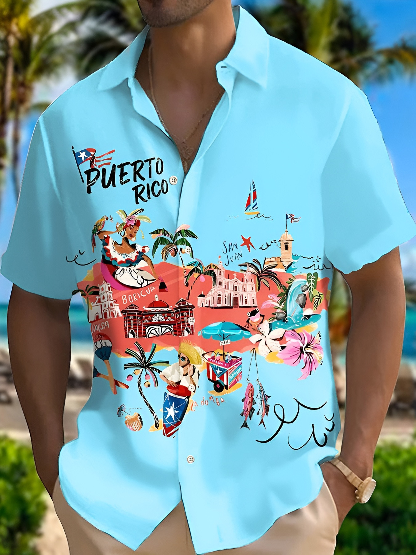 Bad Bunny Puerto Rico Hawaiian Shirt Bad Bunny Super Bowl Halftime Show 2026 Merch