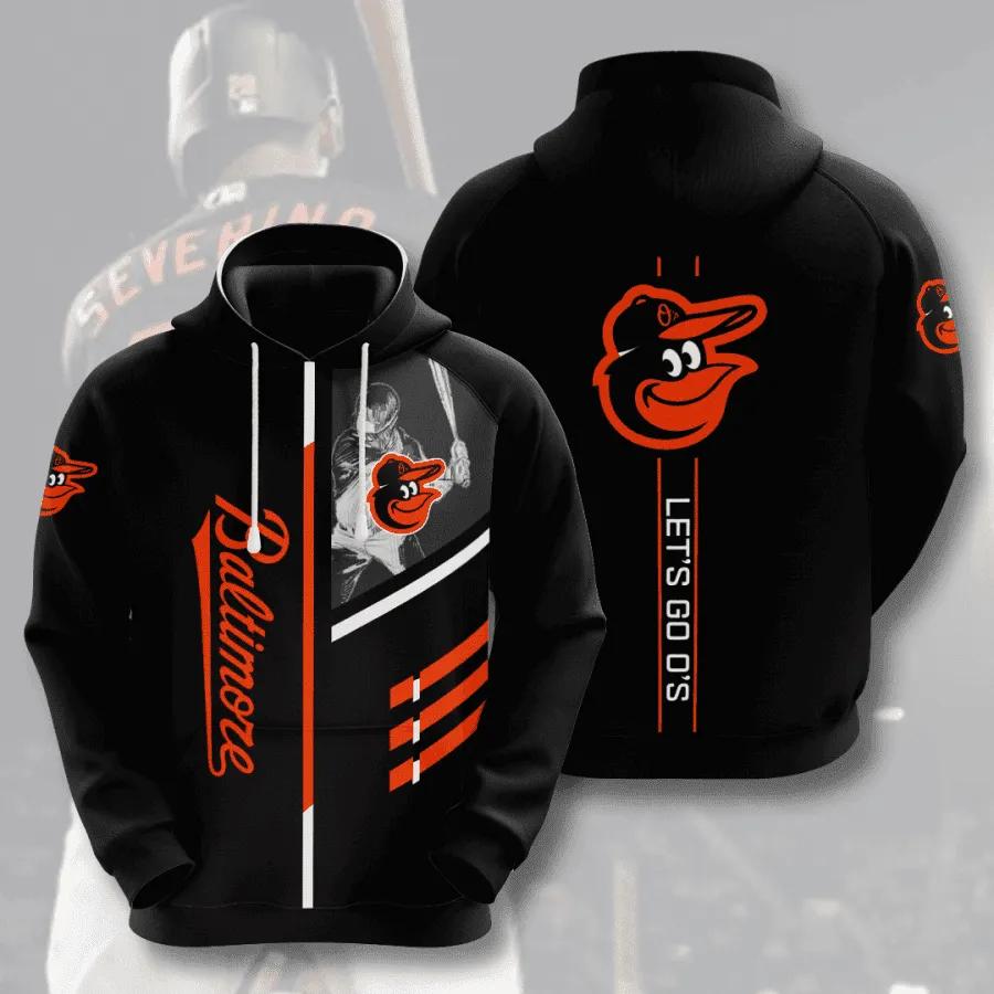 Baltimore Orioles 3D MLB All Over Print Hoodie