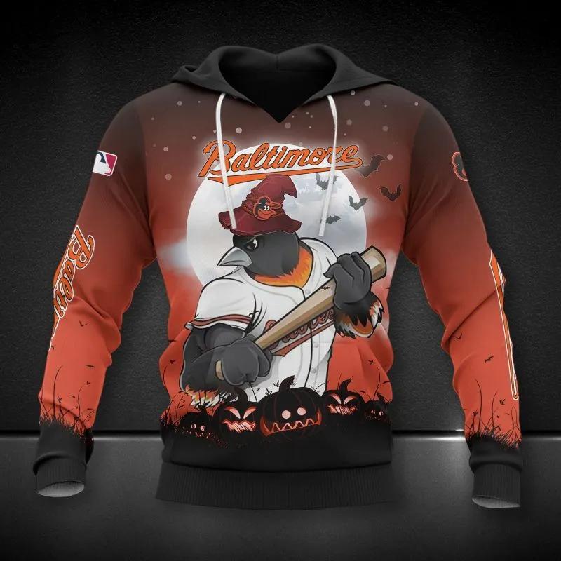 Baltimore Orioles Mascot MLB All Over Print Hoodie