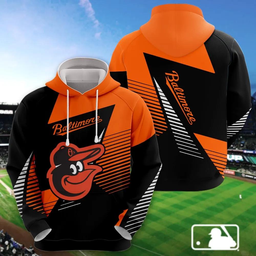 Baltimore Orioles Printed MLB All Over Print Hoodie