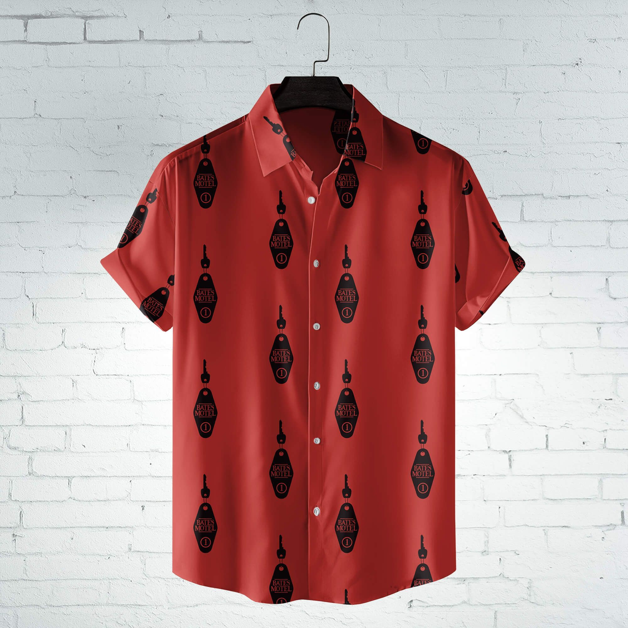 Bates Motel Tv Series Hawaiian Shirt Tropical Aloha Button Up