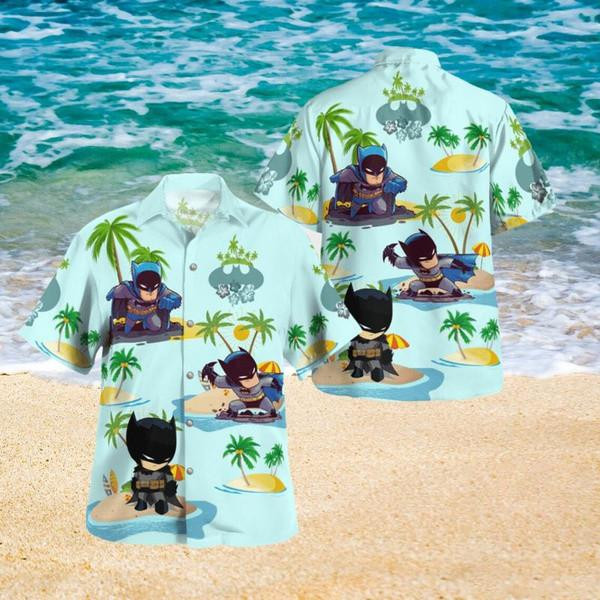 Batman Dc Comics Batman Summer Time Hawaiian Shirt Tropical Aloha Button Up