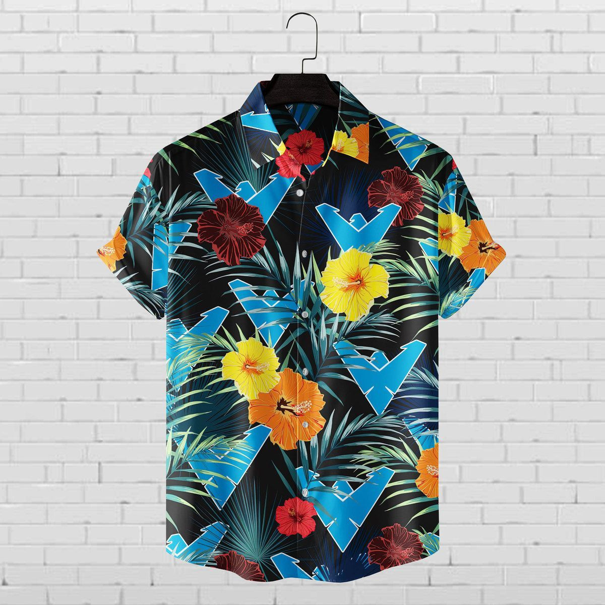 Batman Dick Grayson Hawaiian Shirt Tropical Aloha Button Up