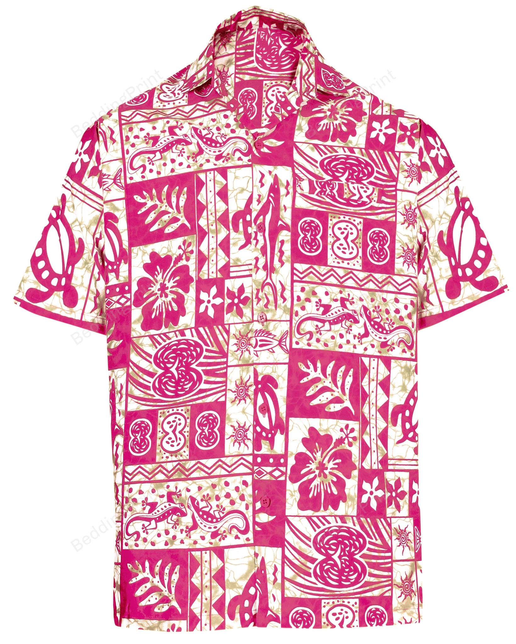 Beach Aloha Tropical Beach Hawaiian Shirt Tropical Aloha Button Up