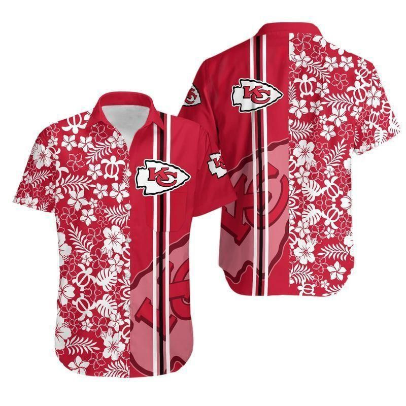 Beach Shirt Nfl Kansas City Chiefs Hawaiian Shirt Tropical Aloha Button Up
