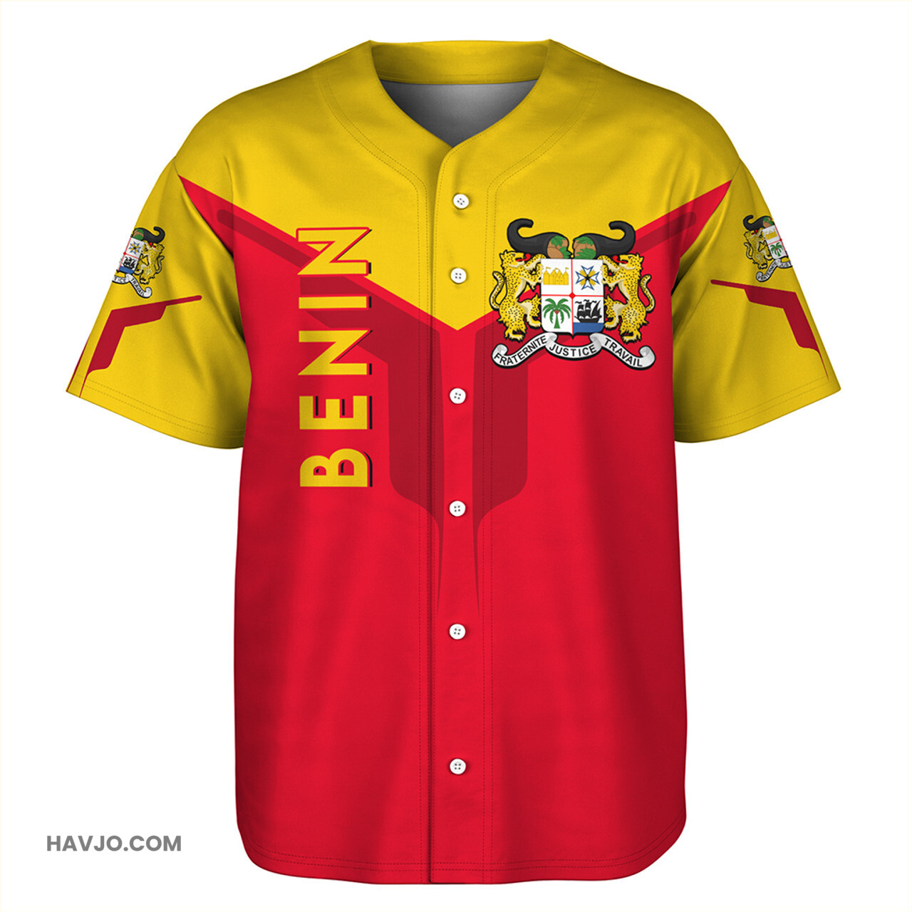 Benin Arrow Style Baseball Jersey