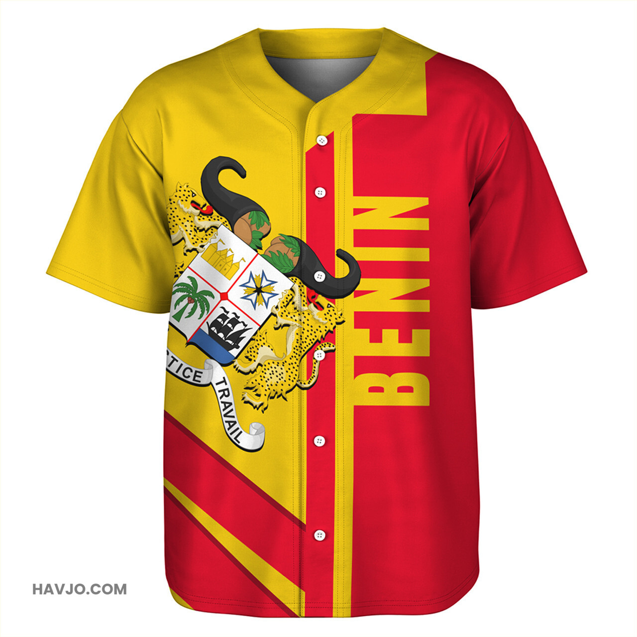 Benin Casual Style Baseball Jersey