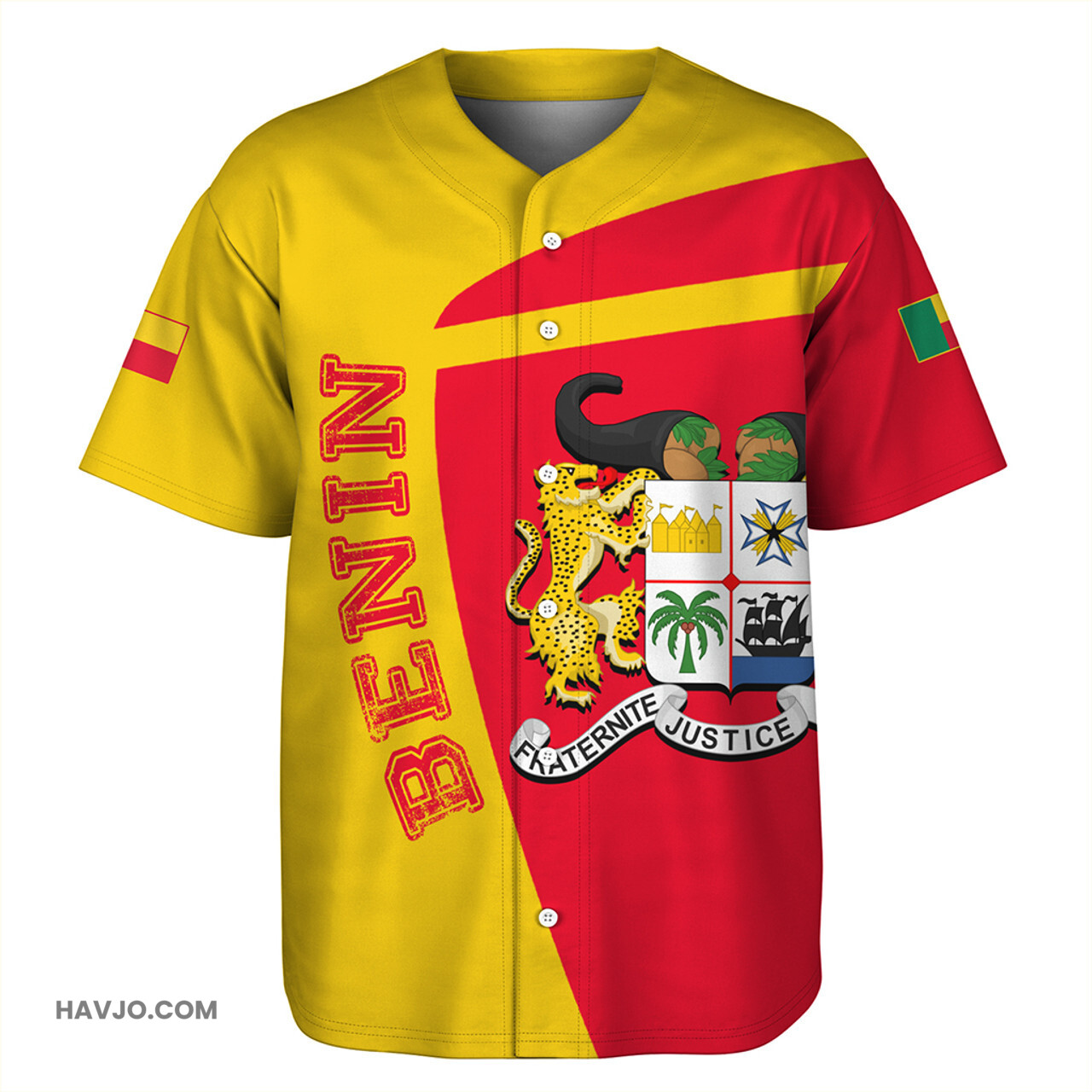 Benin Half Concept Baseball Jersey