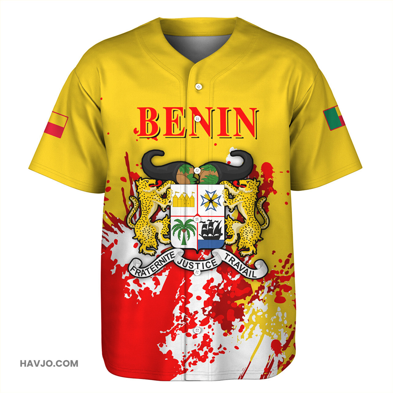 Benin Spanit Style Baseball Jersey
