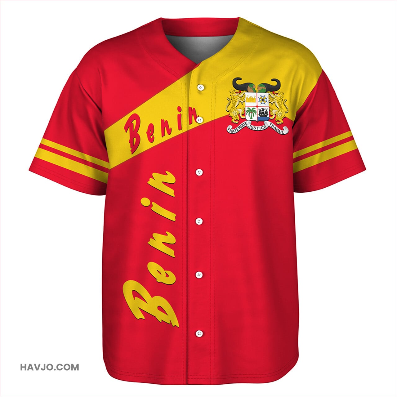 Benin Sport Style Baseball Jersey