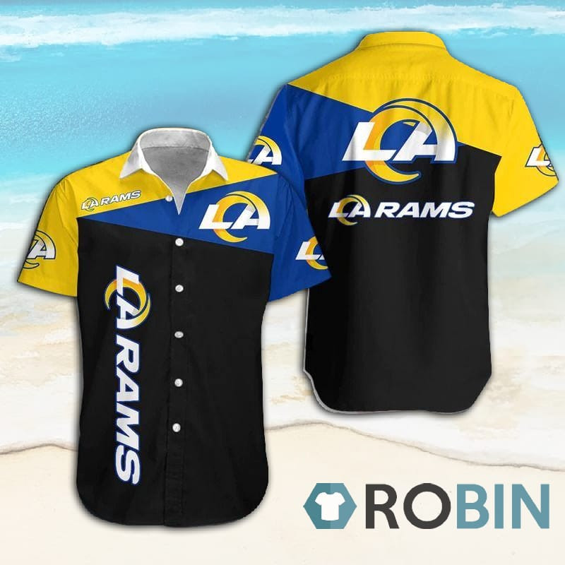 Best Los Angeles Rams Hawaiian Shirt Tropical Aloha Button Up