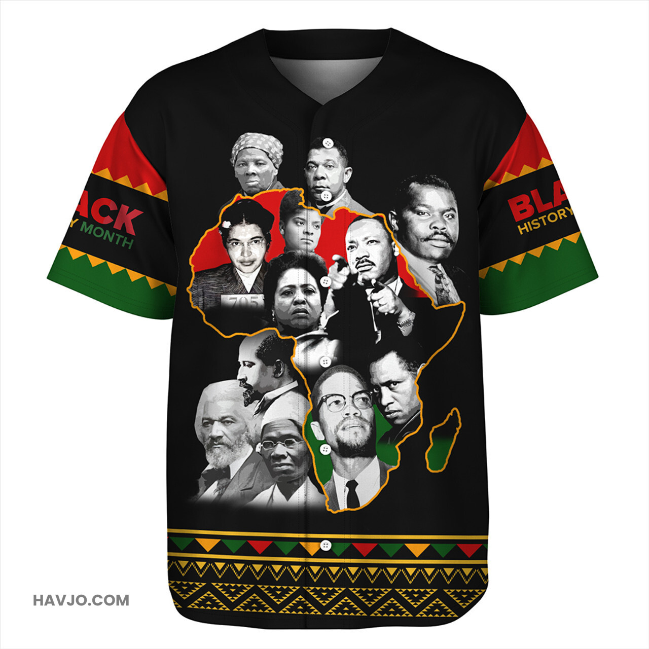 Black History African Black History Legends Baseball Jersey