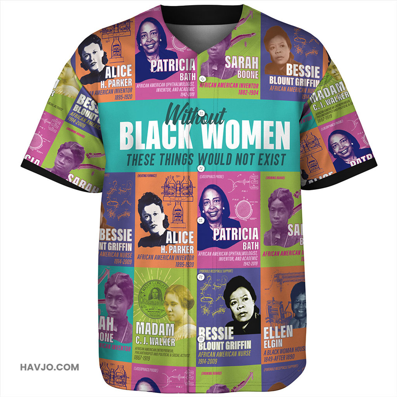 Black History African Women Inventors Baseball Jersey