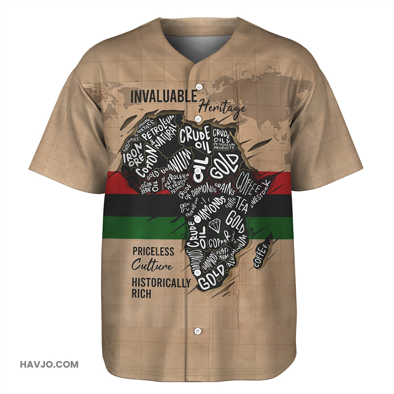 Black History Africa's Rich Culture Fashion Baseball Jersey