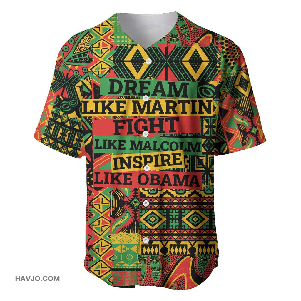 Black History Black Month Dream Like Baseball Jersey