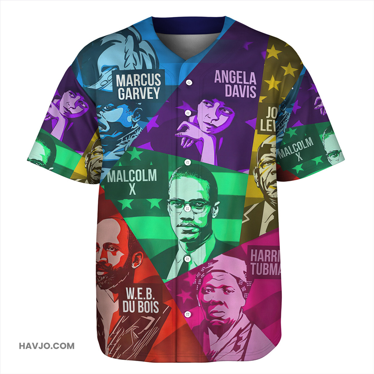 Black History Civil Rights Collage Fashion Baseball Jersey