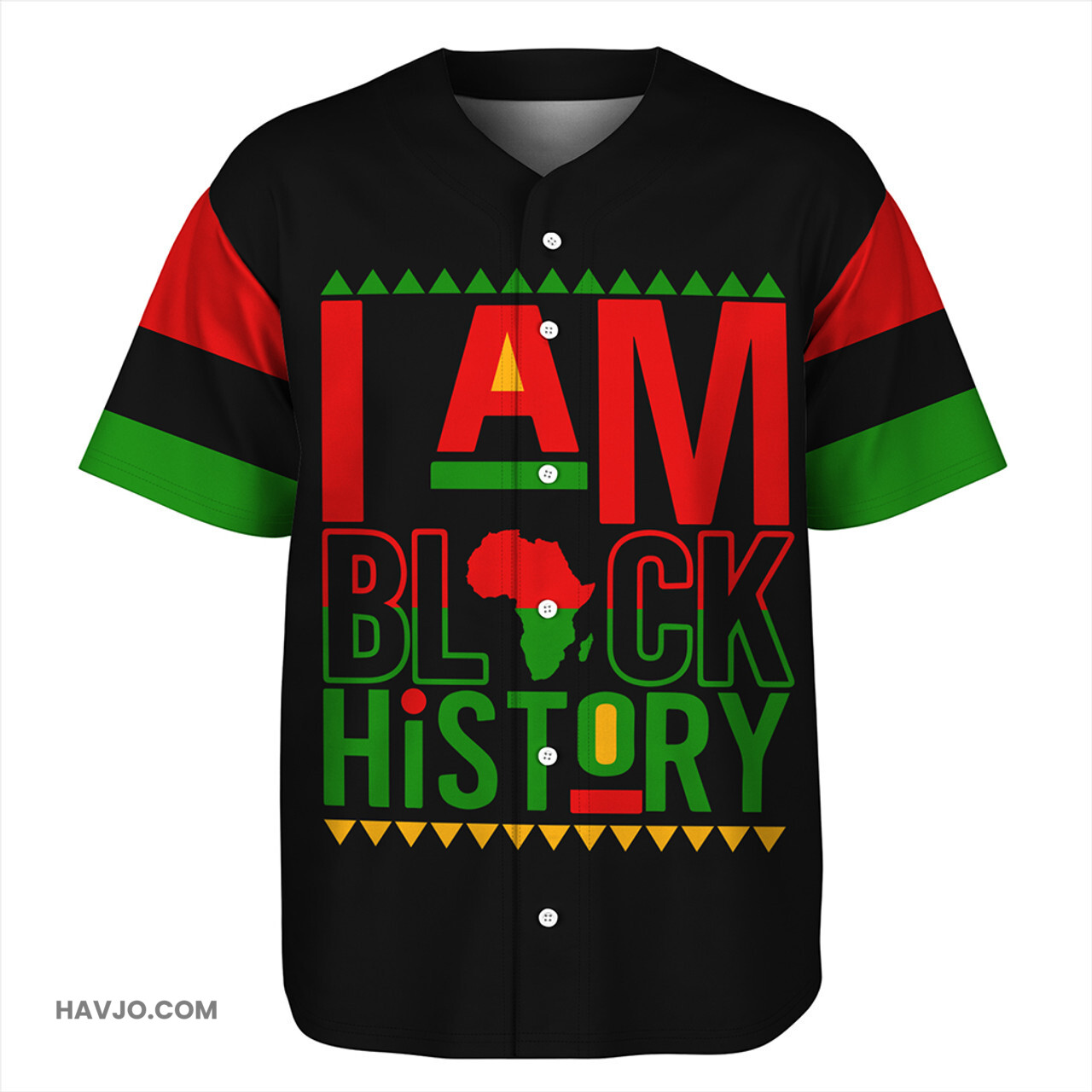 Black History I Am Black History Baseball Jersey