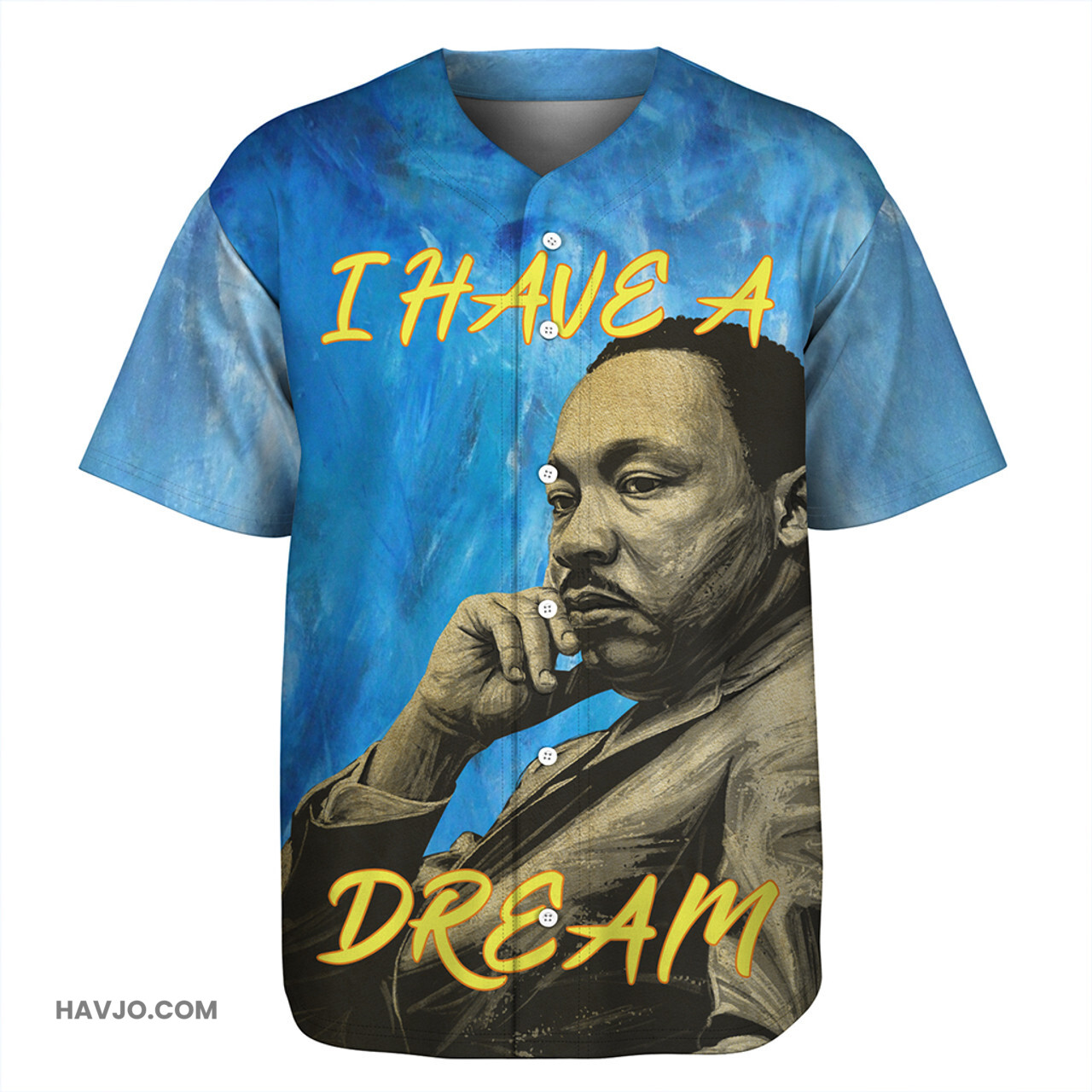 Black History I Have A Dream Marin Luther King Baseball Jersey