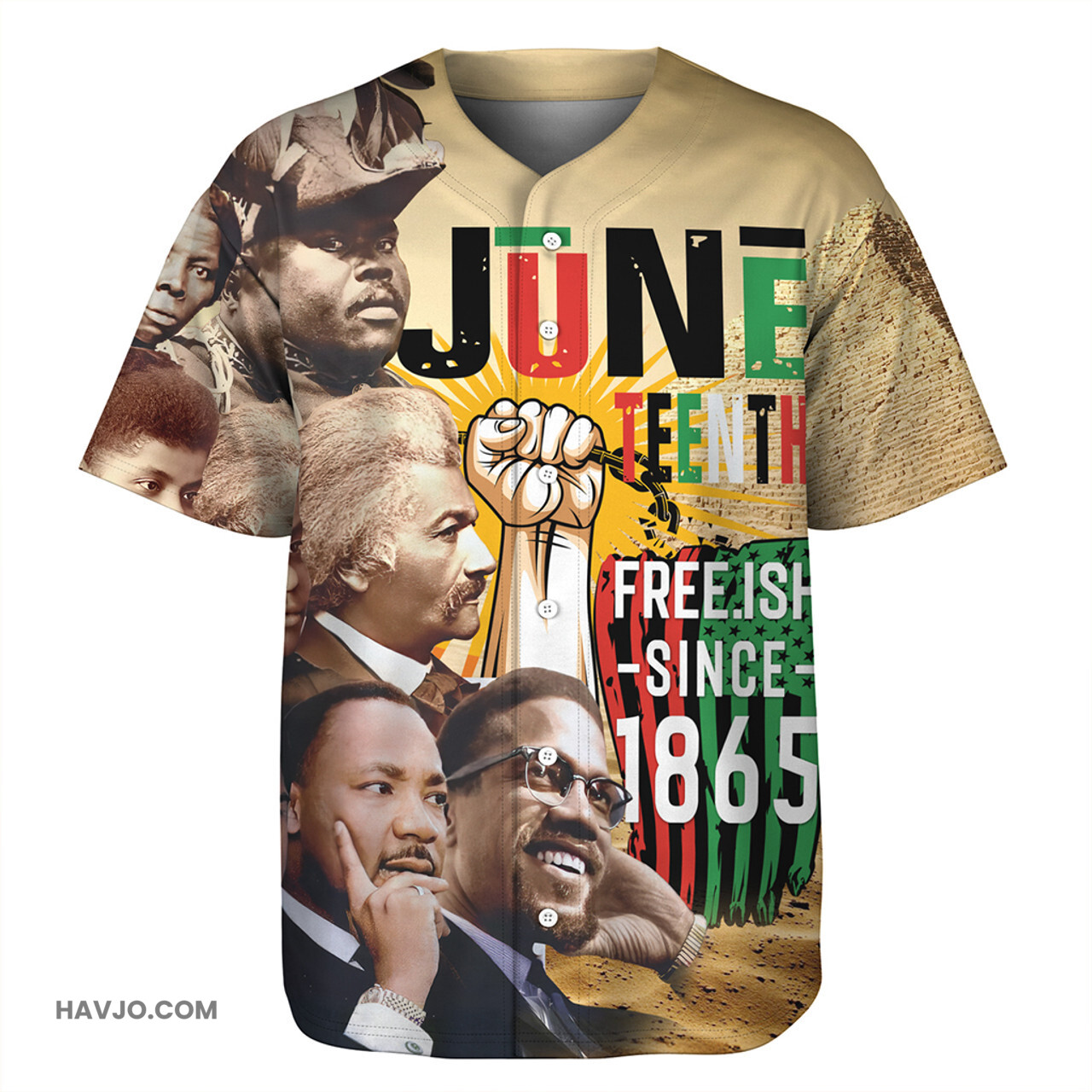 Black History Juneteenth Baseball Jersey