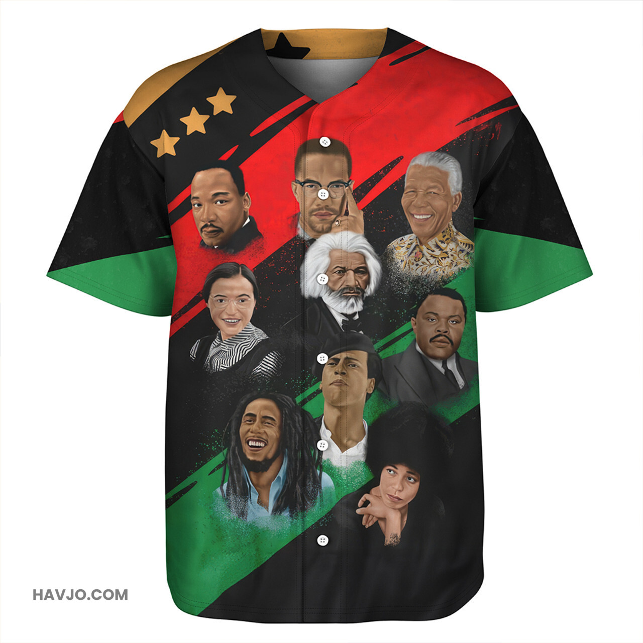 Black History Legendary Revolutionaries Baseball Jersey