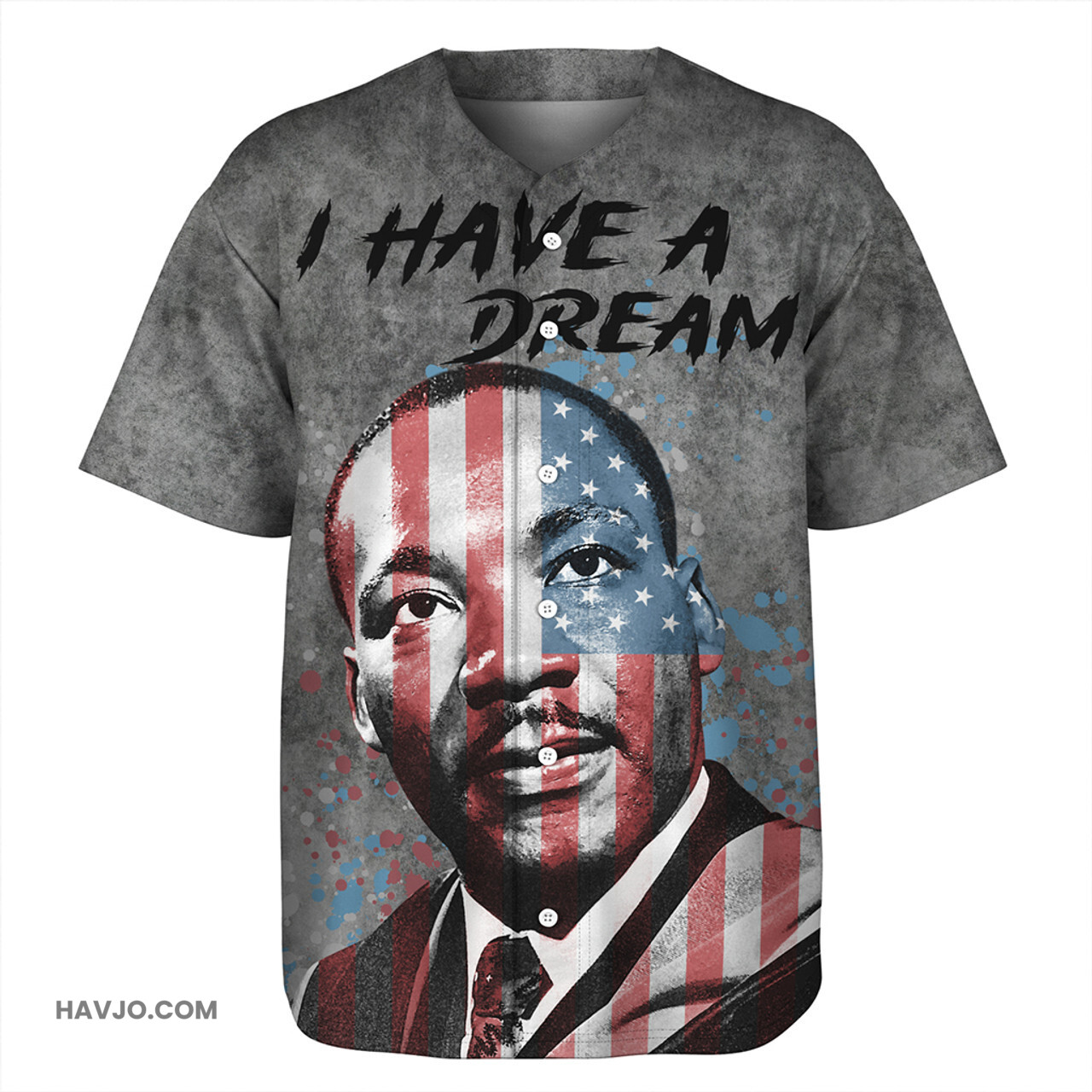 Black History Martin Luther King Dream Celebration Baseball Jersey