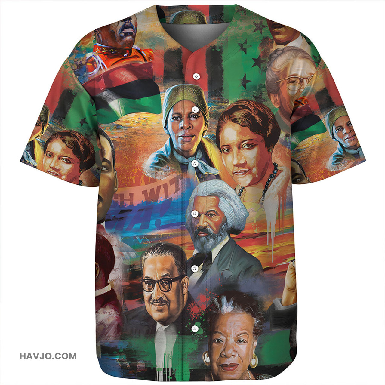 Black History Month Celebration Freedom Day Baseball Jersey