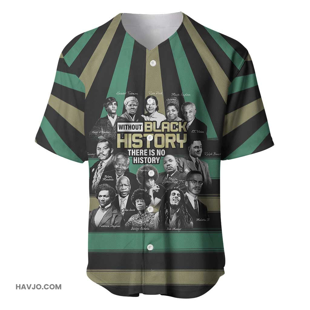 Black History Month Civil Rights Leaders Baseball Jersey