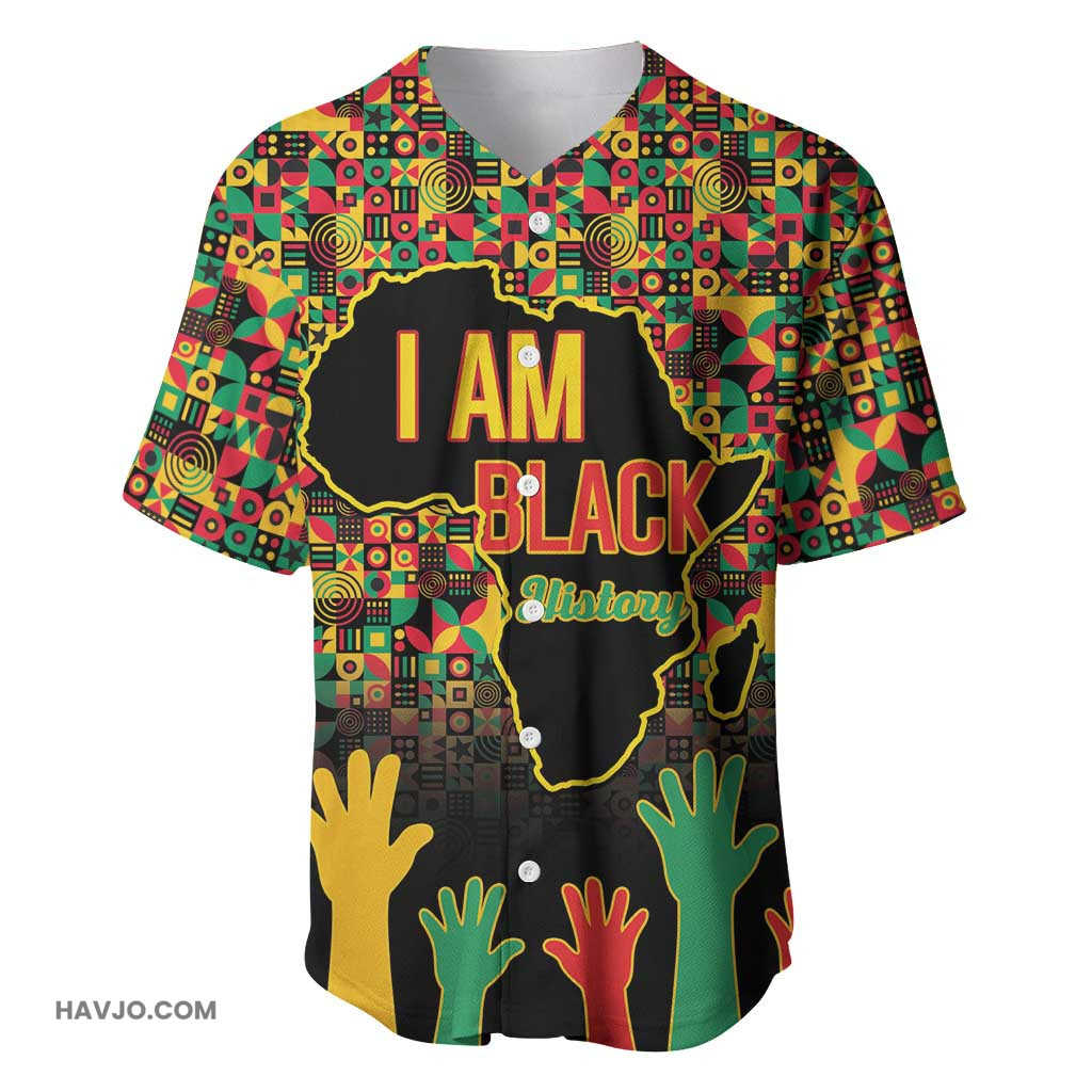 Black History Month I'm Black And I'm Proud Baseball Jersey