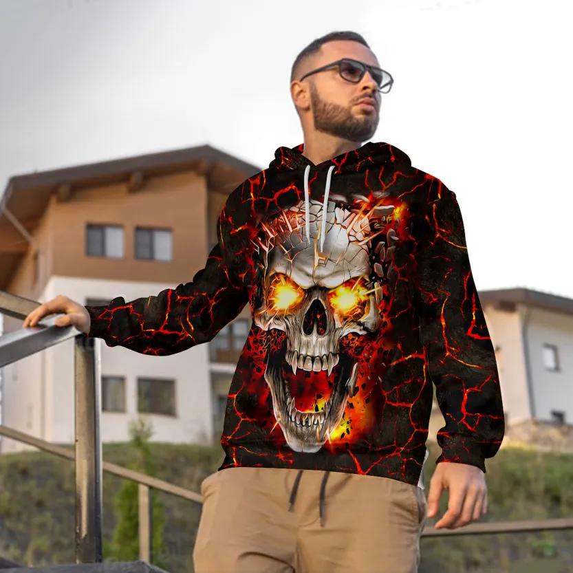 Alternative view of Blast Skull 3D All Over Print Hoodie