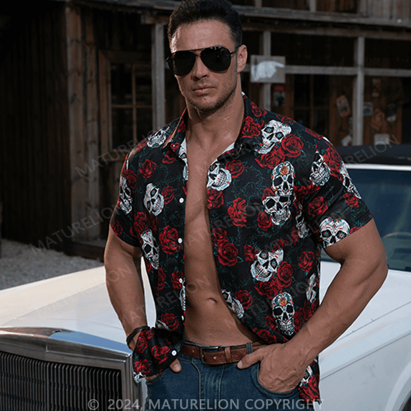 Bloom And Death Hawaiian Shirt Funny Saying Tee for Men Hilarious Graphic Shirt