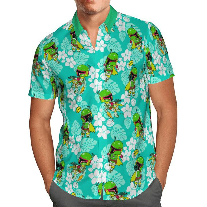Boba Fett Star Wars Hawaiian Shirt Tropical Aloha Button Up