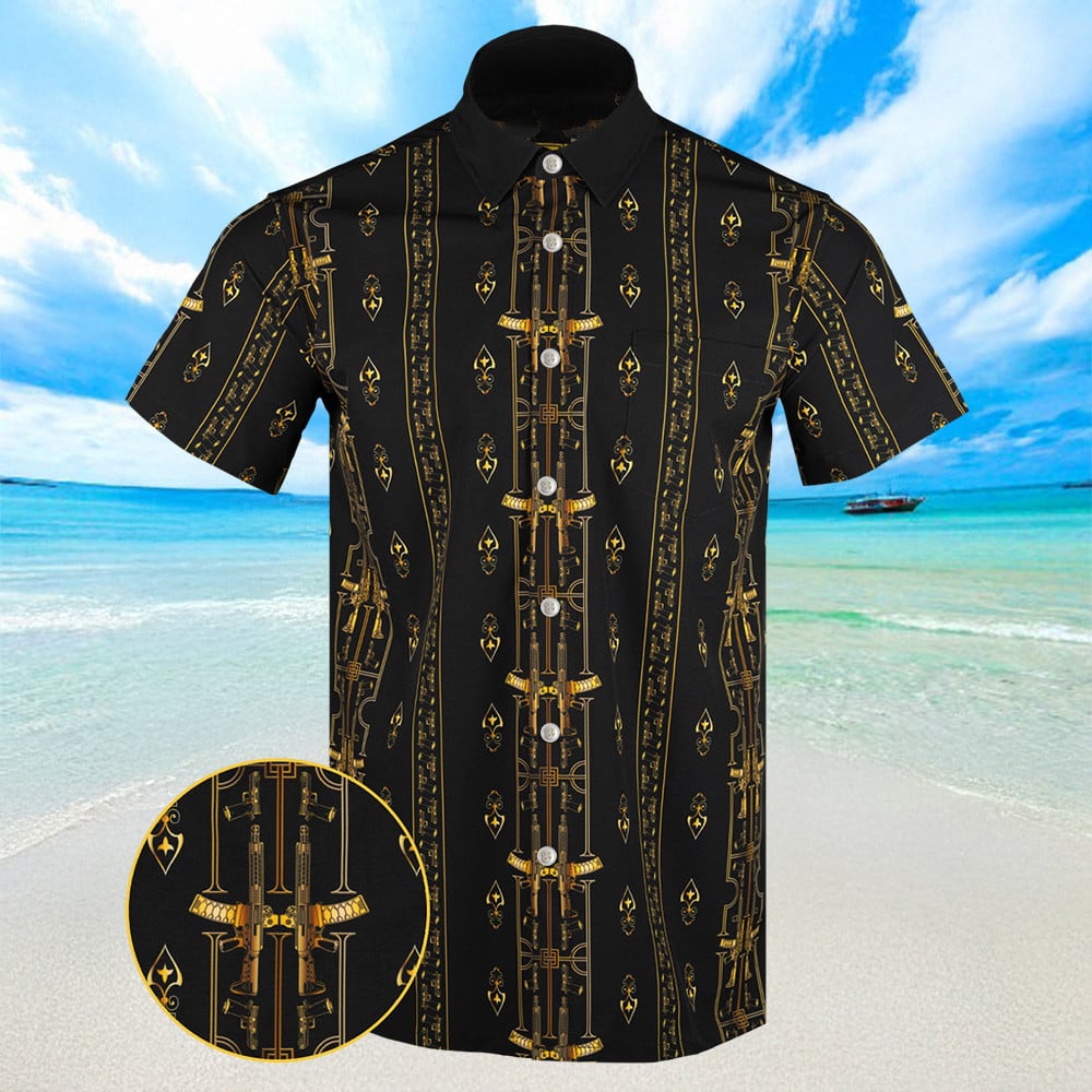 Boogeyman Gold Hawaiian Shirt Summer Button Up Shirt Gifts For Him