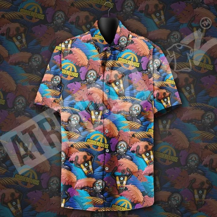 Borderlands All Over Print Hawaiian Shirt Tropical Aloha Button Up