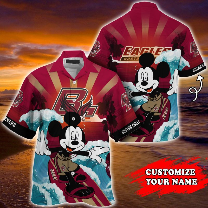 Boston College Eagles Ncaa Summer Personalized Hawaiian Shirt Tropical Aloha Button Up