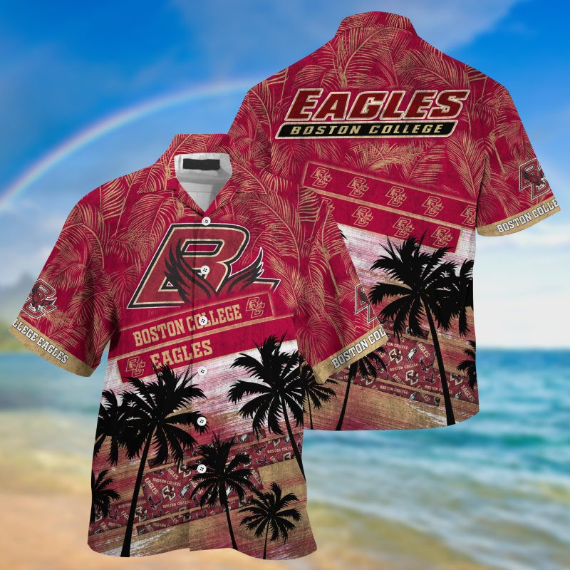 Boston College Eagles Ncaa Trending Summer Hawaiian Shirt Tropical Aloha Button Up