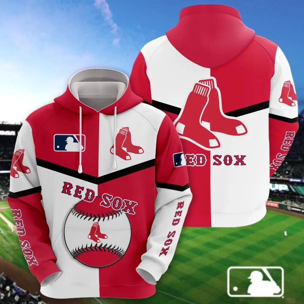 Boston Red Sox 3D MLB All Over Print Hoodie
