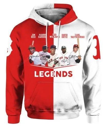 Boston Red Sox Legend Player MLB All Over Print Hoodie