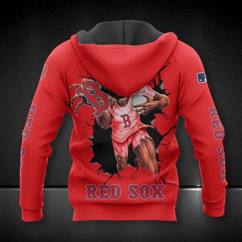 Alternative view of Boston Red Sox MLB All Over Print Hoodie