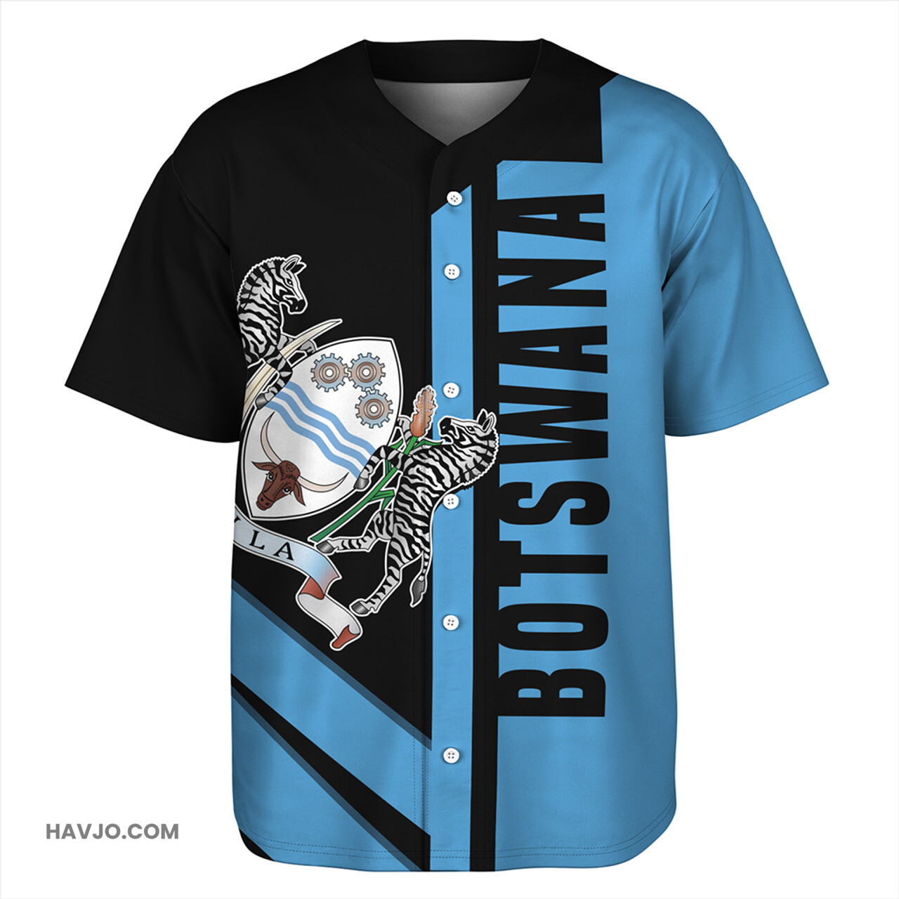 Botswana Casual Style Baseball Jersey