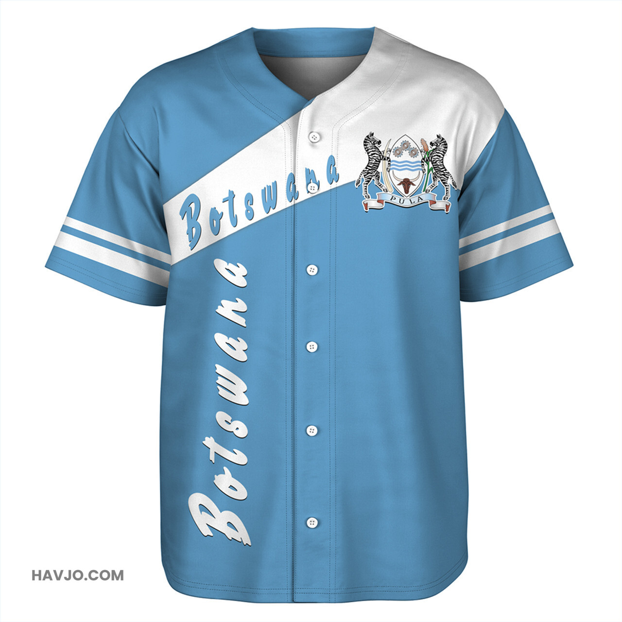 Botswana Sport Style Baseball Jersey