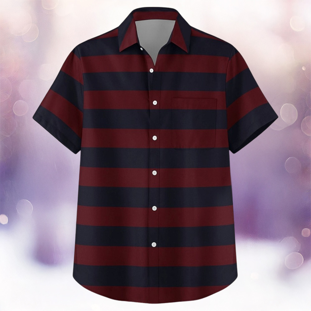 Brennan Lee Mulligan Striped Hawaiian Shirt Best Gifts For Fans